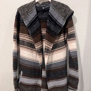 Marino heartfelt hooded cardigan sweater